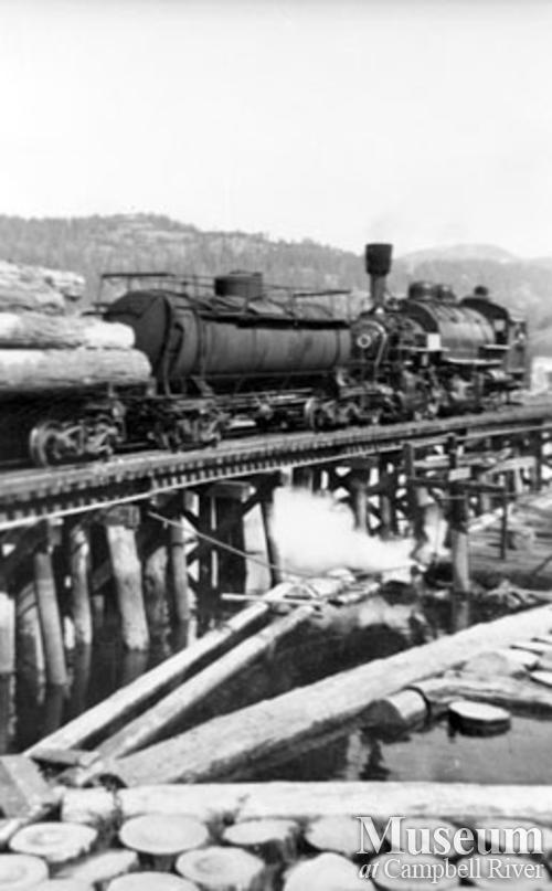 Bloedel, Stewart and Welch log dump at Menzie's Bay