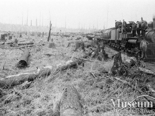 International Timber Co. mainline locomotive in the Campbell River area