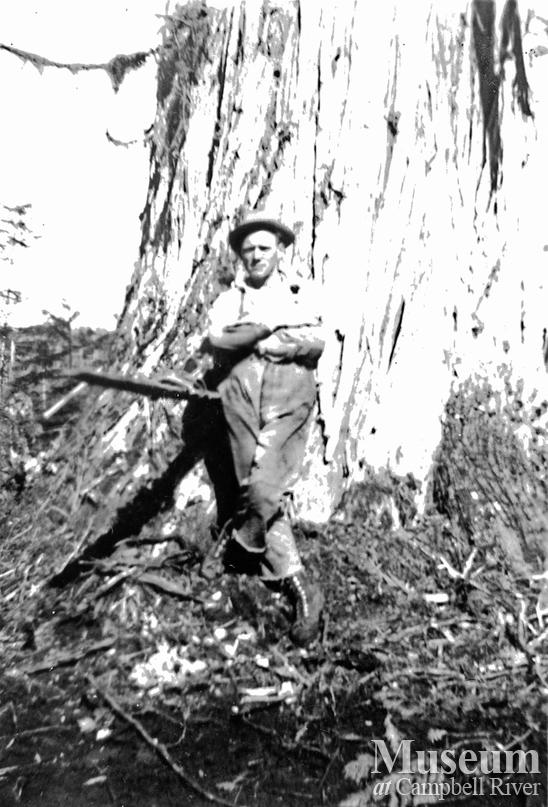 Elk River Timber faller near Campbell River