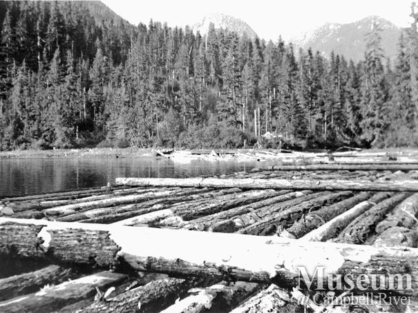 HPB Logging Co. log booms in Loughborough Inlet