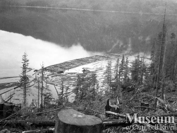 Log booms at Call Inlet