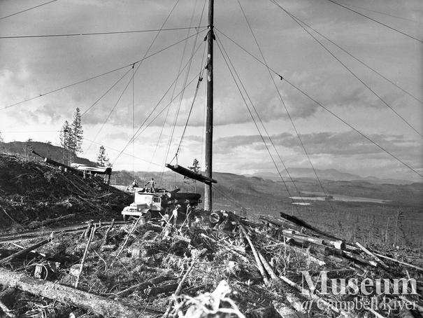 Iron River Logging behind Oyster Bay
