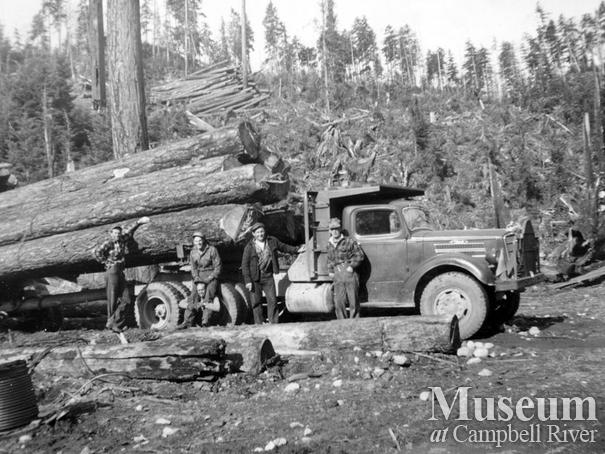 Coal Creek Logging Ltd. truck at Granite Bay